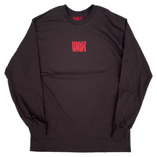 WAX(ワックス) / ロンT 長袖Tシャツ / WAX logo long tee - Brown / WX-0362 / メンズ THM