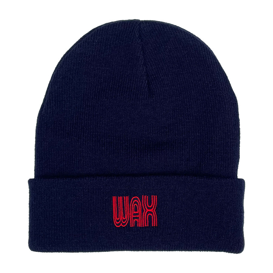 WAX(ワックス) / ニットキャップ ビーニー / WAX logo beanie - Navy / WX-0368 / メンズ  THM