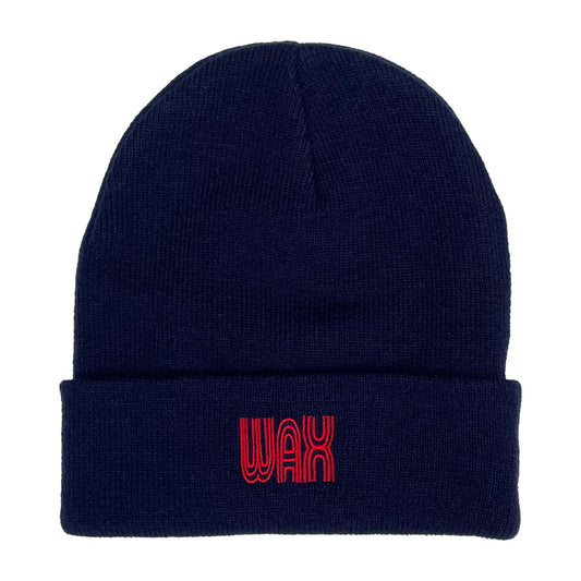 WAX(ワックス) / ニットキャップ ビーニー / WAX logo beanie - Navy / WX-0368 / メンズ  THM