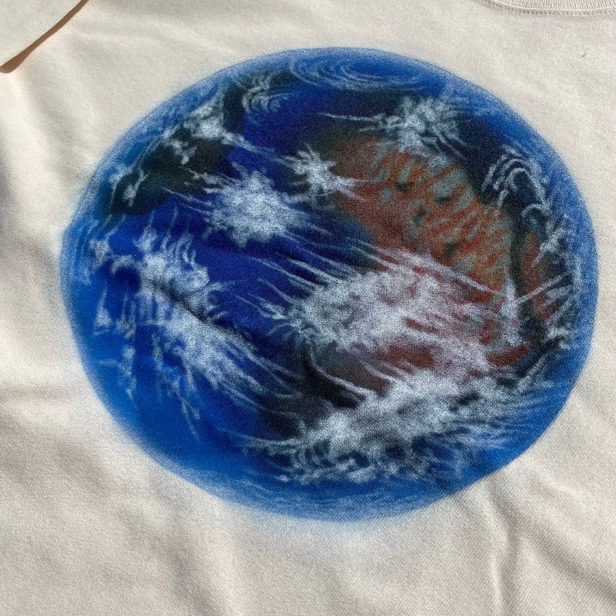 NASNGWAM (ナスングワム) / 厚手 長袖Tシャツ ロンT / EARTH LS TEE - NATURAL / C2413906 メンズ 地球 日本製