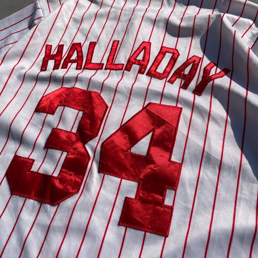 USED] Philadelphia Phillies - Roy Halladay 34 Game shirts / MLB