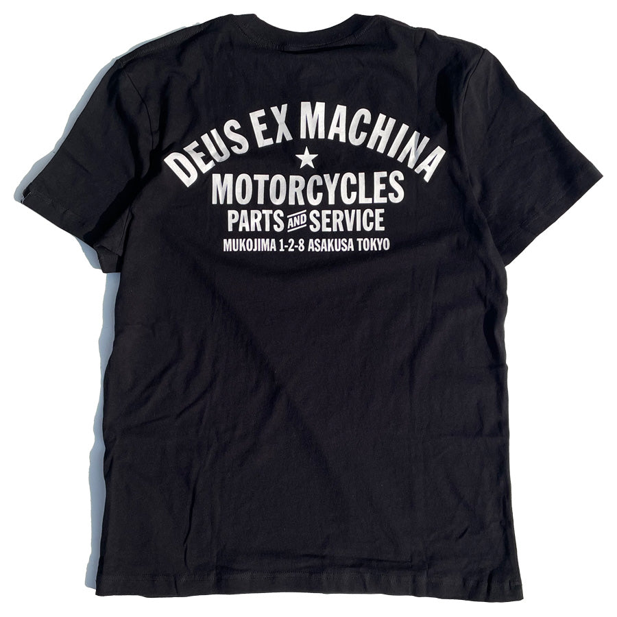 DEUS EX MACHINA ( デウスエクスマキナ ) / 半袖 Tシャツ / TOKYO ADDRESS - BLACK / DMW41808R / メンズ