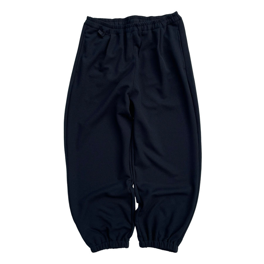 AXESQUIN(アクシーズクイン) / ワッフル ストレッチ素材 リラックスパンツ / QD ECO WAFFLE RELAXING PANTS - BLACK / 322023 / メンズ