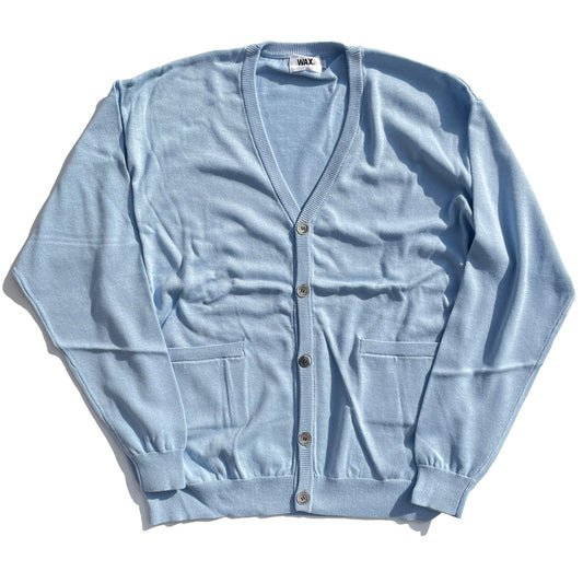 WAX(ワックス) / カーディガン / COTTON KINT CARDIGAN - SAX / WX-0340 / メンズ THM