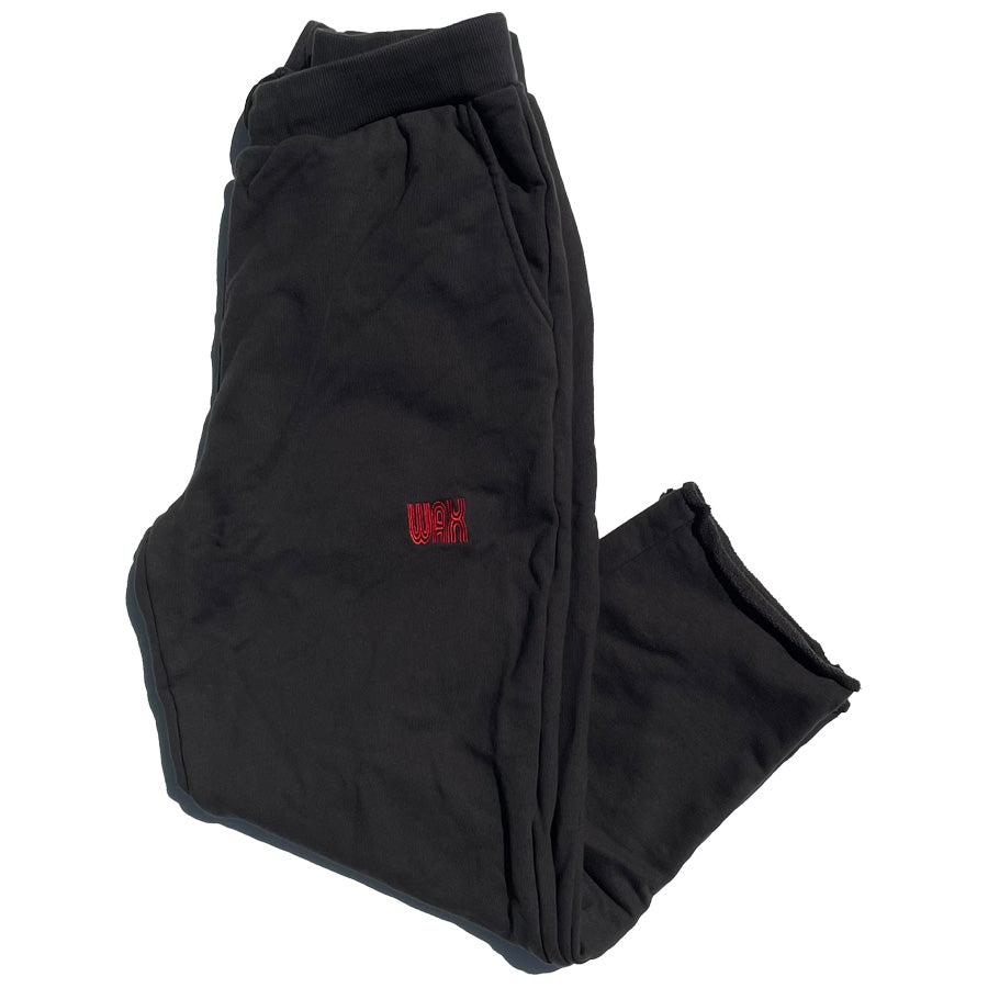WAX(ワックス) / スウェット パンツ  / CUT OFF SWEAT PANTS - BLACK / WX-0346 / メンズ THM