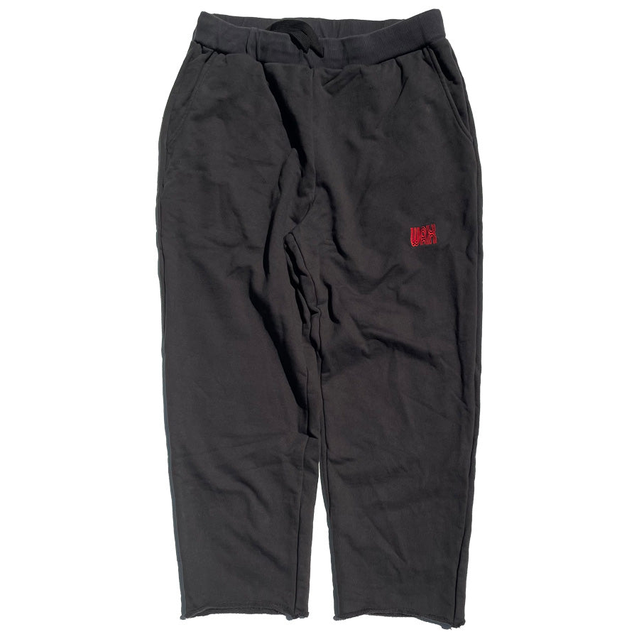 WAX(ワックス) / スウェット パンツ  / CUT OFF SWEAT PANTS - BLACK / WX-0346 / メンズ THM