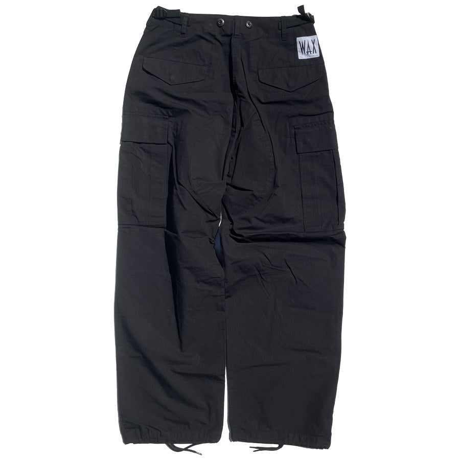WAX(ワックス) / カーゴ パンツ  / 6POCKET BDU PANTS - BLACK / WX-0328 / メンズ THM