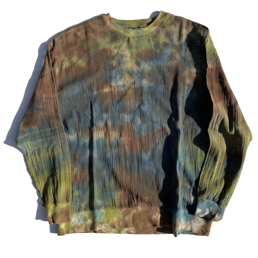 NASNGWAM (ナスングワム) / 長袖Tシャツ ロンT メッシュ / MOONLIGHT LS TEE - EARTH / C2412905 メンズ