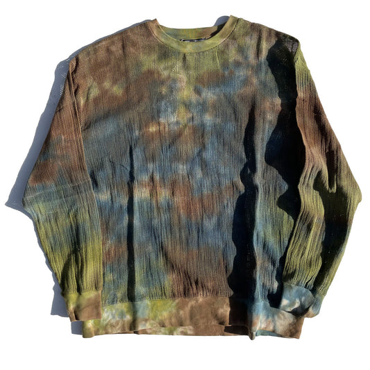 NASNGWAM (ナスングワム) / 長袖Tシャツ ロンT メッシュ / MOONLIGHT LS TEE - EARTH / C2412905 メンズ