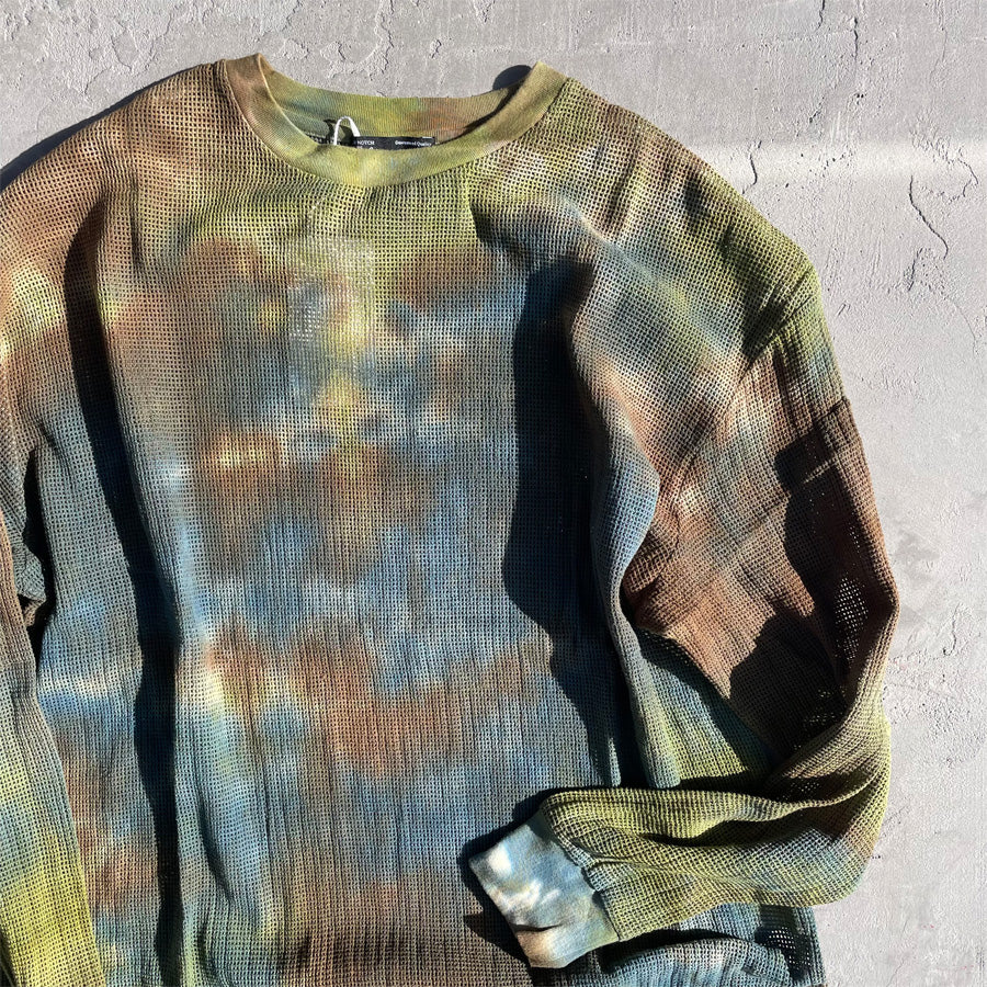 NASNGWAM (ナスングワム) / 長袖Tシャツ ロンT メッシュ / MOONLIGHT LS TEE - EARTH / C2412905 メンズ