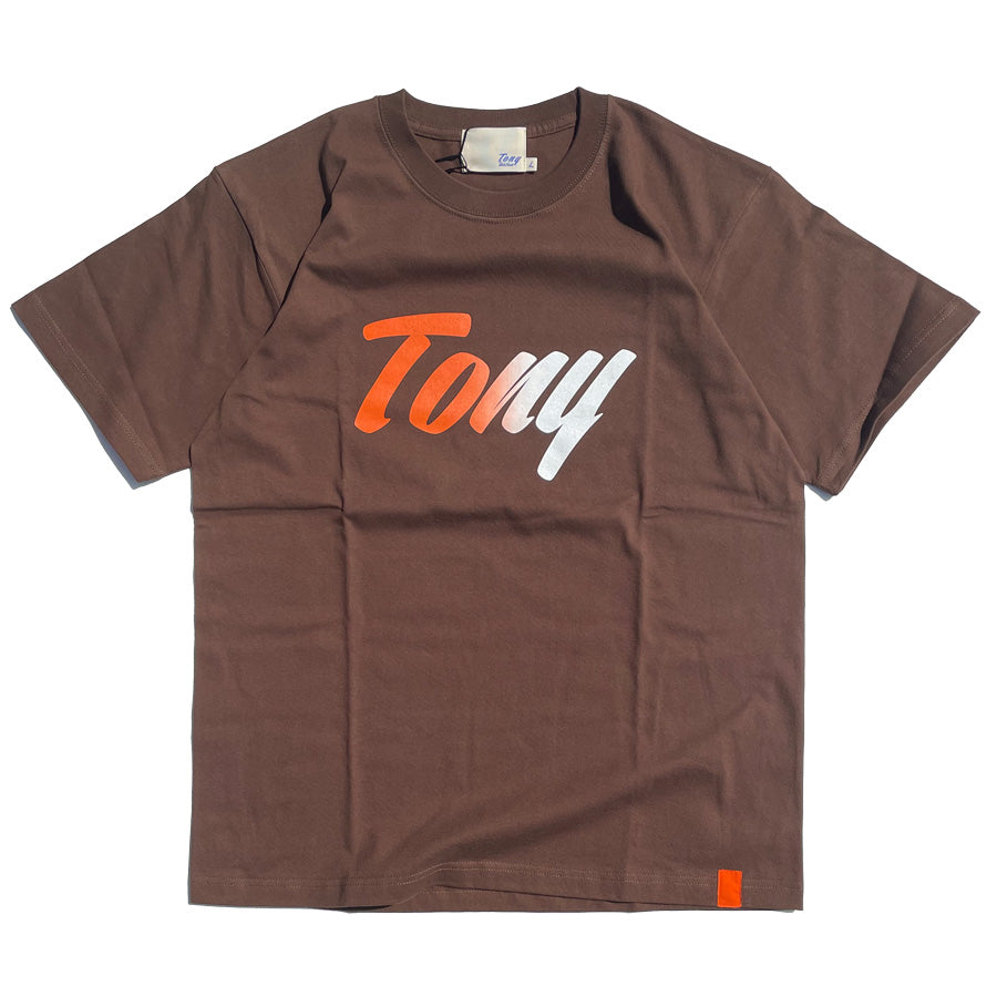 Tony Taizsun(トニー タイズサン) / 半袖シャツ Tシャツ / TONY LOGO TEE  - BROWN / 24SP-017 / メンズ