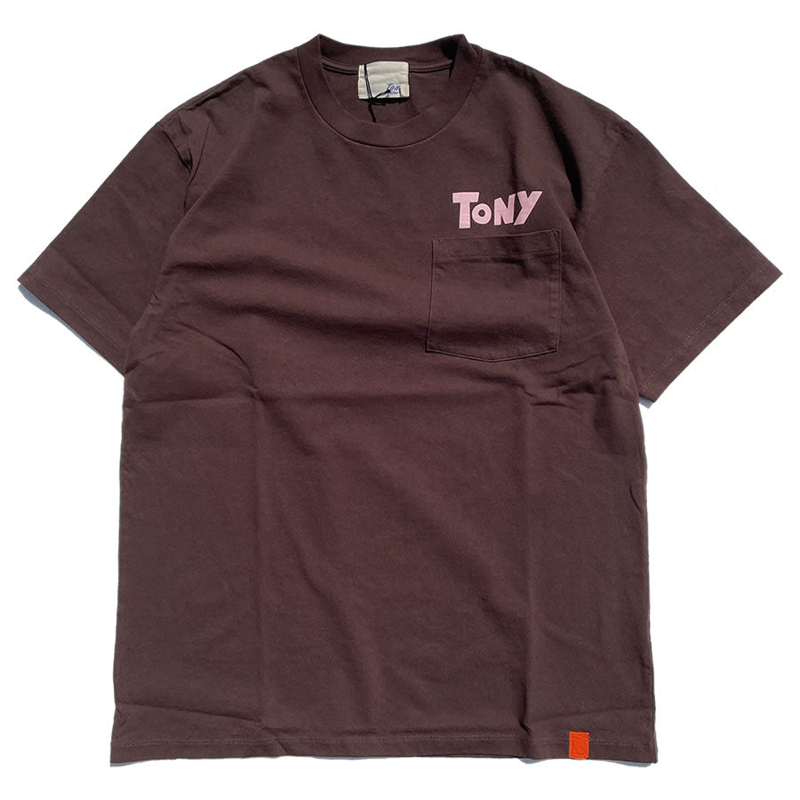 Tony Taizsun(トニー タイズサン) / 半袖シャツ Tシャツ / TONY  TEE  - BROWN / 24SP-022 / メンズ