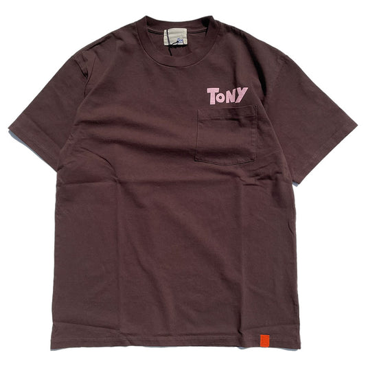 Tony Taizsun(トニー タイズサン) / 半袖シャツ Tシャツ / TONY  TEE  - BROWN / 24SP-022 / メンズ