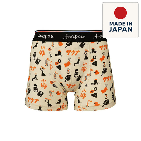 anapau  アナパウ / ボクサーパンツ 下着 アンダーウェア / P-2409 / 銭湯パンツ / OATMEAL / メンズ