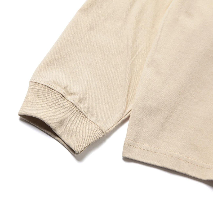 SHORT PANTS EVERY DAY (ショートパンツエブリデイ) / 長袖 Tシャツ / LEGEND SIGN 001 - BEIGE × GRAY / SPED-0067 / メンズ