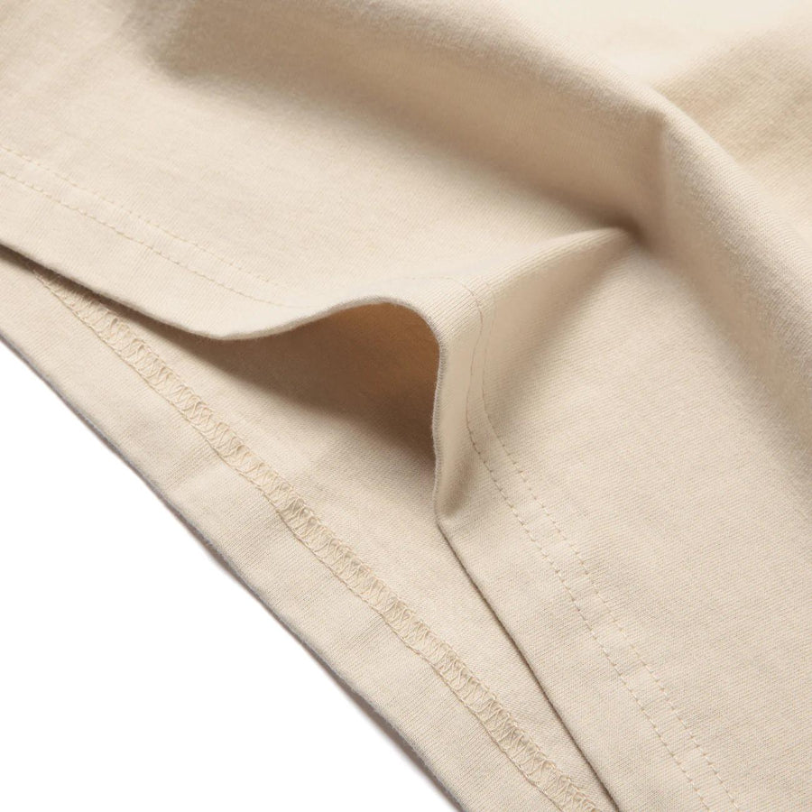 SHORT PANTS EVERY DAY (ショートパンツエブリデイ) / 長袖 Tシャツ / LEGEND SIGN 001 - BEIGE × GRAY / SPED-0067 / メンズ