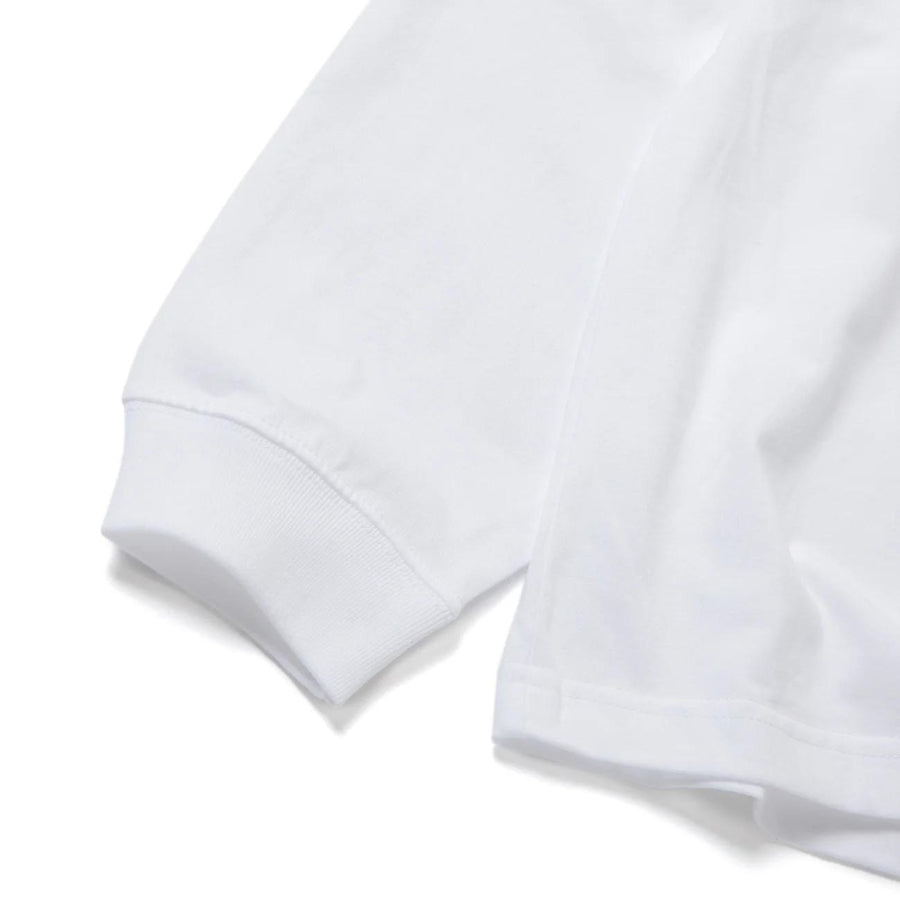 SHORT PANTS EVERY DAY (ショートパンツエブリデイ) / 長袖 Tシャツ / LEGEND SIGN 001 - WHITE × PURPLE / SPED-0067 / メンズ