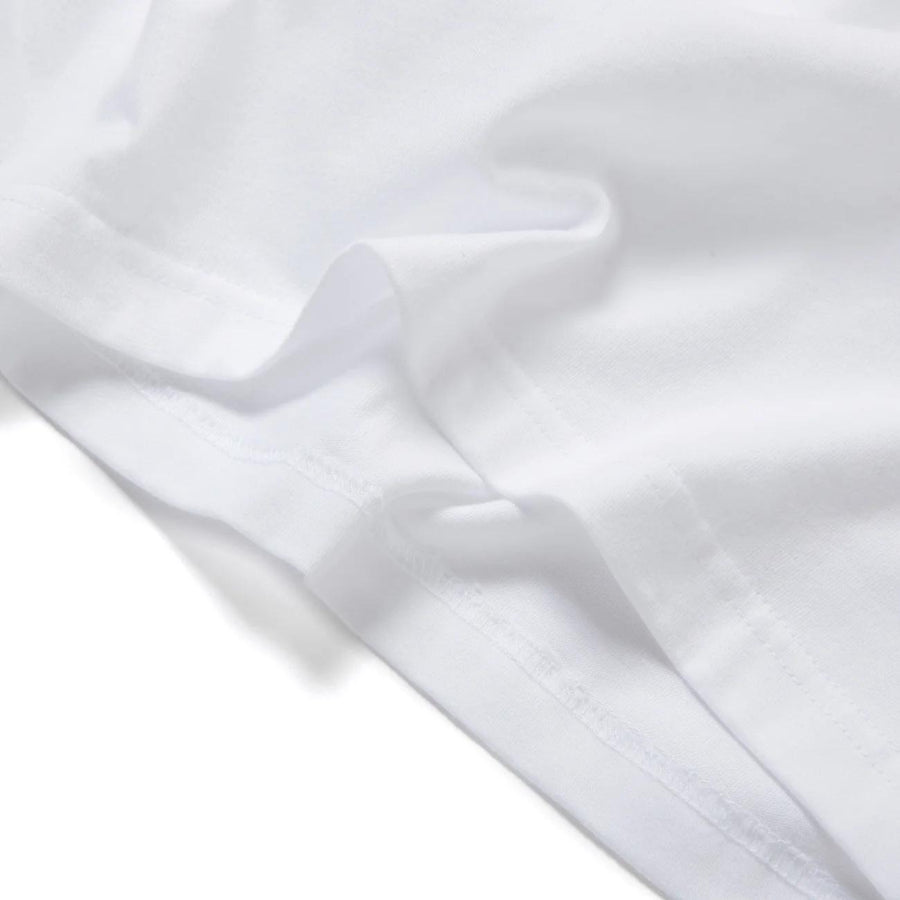 SHORT PANTS EVERY DAY (ショートパンツエブリデイ) / 長袖 Tシャツ / LEGEND SIGN 001 - WHITE × PURPLE / SPED-0067 / メンズ