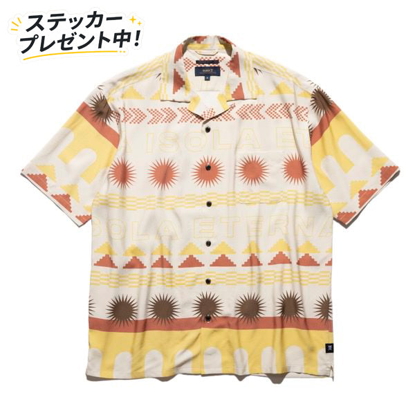 THE ROARK ロアーク / 半袖 シャツ / GONZO "ETERNA ISOLA" S/S WOVEN  COMFORT FIT - ALMOND PASTE / RWJ1028 / メンズ
