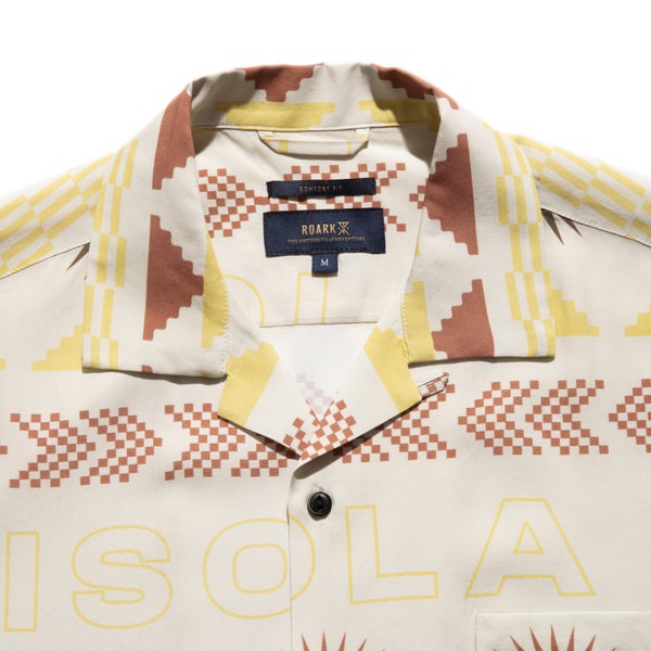 THE ROARK ロアーク / 半袖 シャツ / GONZO "ETERNA ISOLA" S/S WOVEN  COMFORT FIT - ALMOND PASTE / RWJ1028 / メンズ