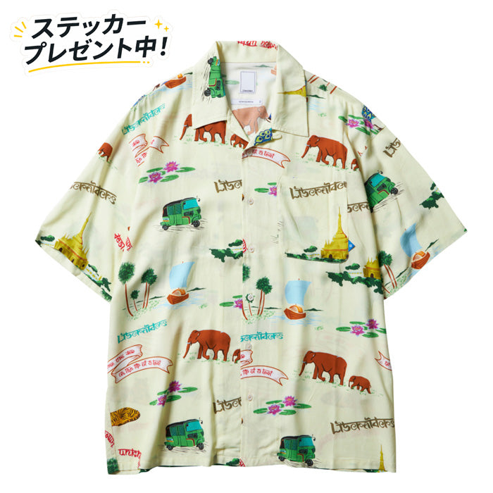 LIBERAIDERS(リベレイダース) / アロハシャツ / RAYON ALOHA SHIRT - WHITE / 702022401 / メンズ