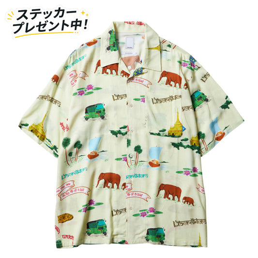 LIBERAIDERS(リベレイダース) / アロハシャツ / RAYON ALOHA SHIRT - WHITE / 702022401 / メンズ