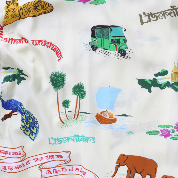LIBERAIDERS(リベレイダース) / アロハシャツ / RAYON ALOHA SHIRT - WHITE / 702022401 / メンズ