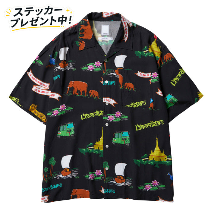LIBERAIDERS(リベレイダース) / アロハシャツ / RAYON ALOHA SHIRT - BLACK / 702022401 / メンズ