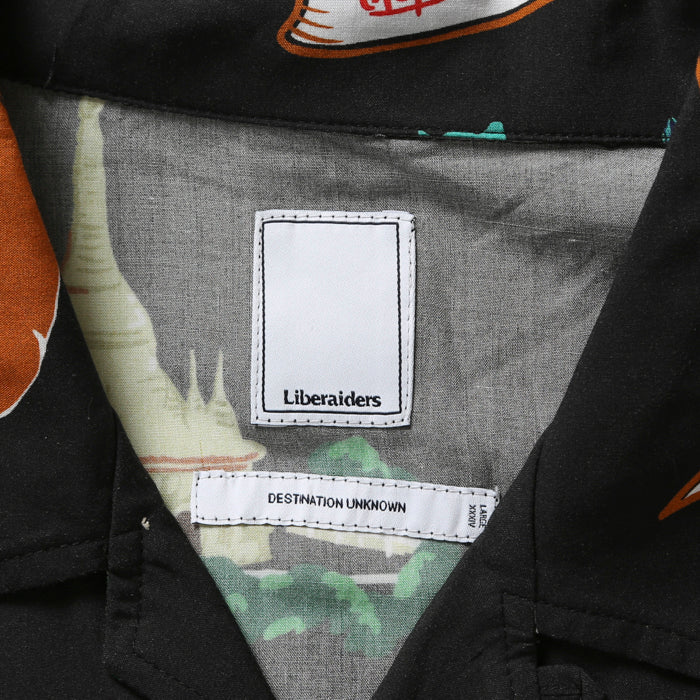 LIBERAIDERS(リベレイダース) / アロハシャツ / RAYON ALOHA SHIRT - BLACK / 702022401 / メンズ