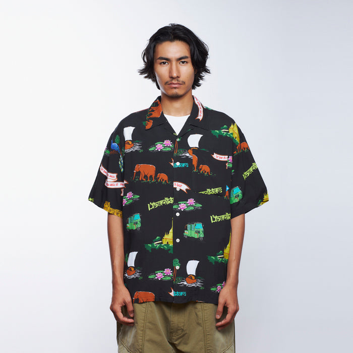 LIBERAIDERS(リベレイダース) / アロハシャツ / RAYON ALOHA SHIRT - BLACK / 702022401 / メンズ