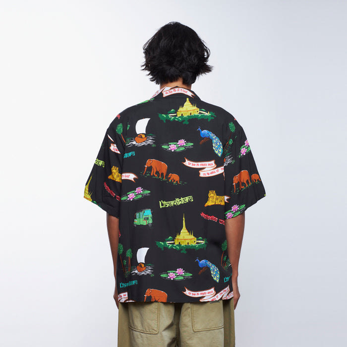 LIBERAIDERS(リベレイダース) / アロハシャツ / RAYON ALOHA SHIRT - BLACK / 702022401 / メンズ