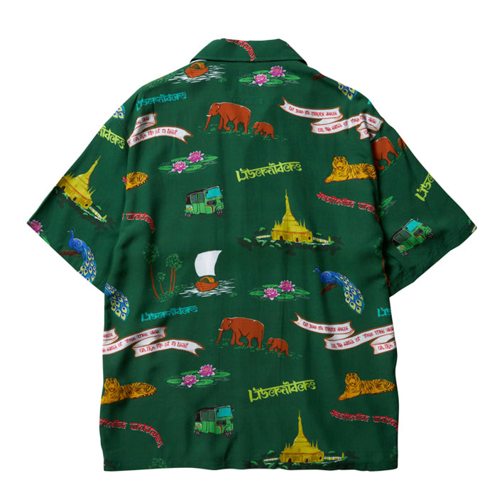 LIBERAIDERS(リベレイダース) / アロハシャツ / RAYON ALOHA SHIRT - GREEN / 702022401 / メンズ