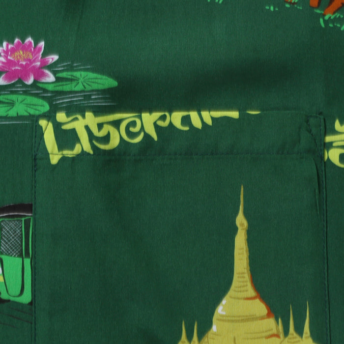 LIBERAIDERS(リベレイダース) / アロハシャツ / RAYON ALOHA SHIRT - GREEN / 702022401 / メンズ