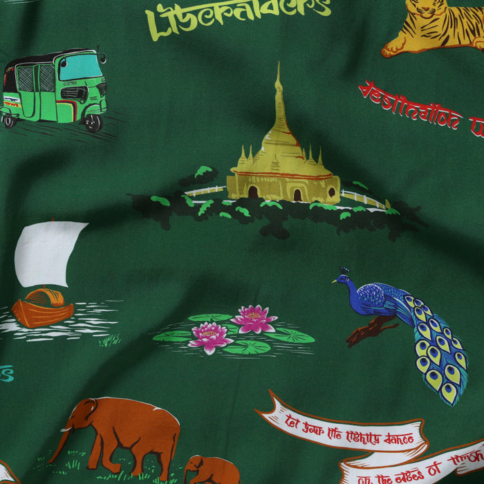 LIBERAIDERS(リベレイダース) / アロハシャツ / RAYON ALOHA SHIRT - GREEN / 702022401 / メンズ
