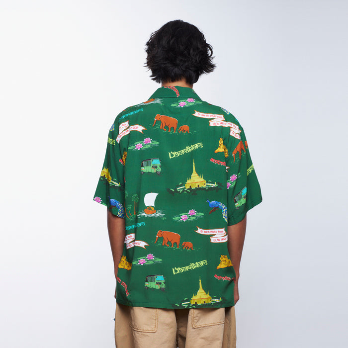 LIBERAIDERS(リベレイダース) / アロハシャツ / RAYON ALOHA SHIRT - GREEN / 702022401 / メンズ