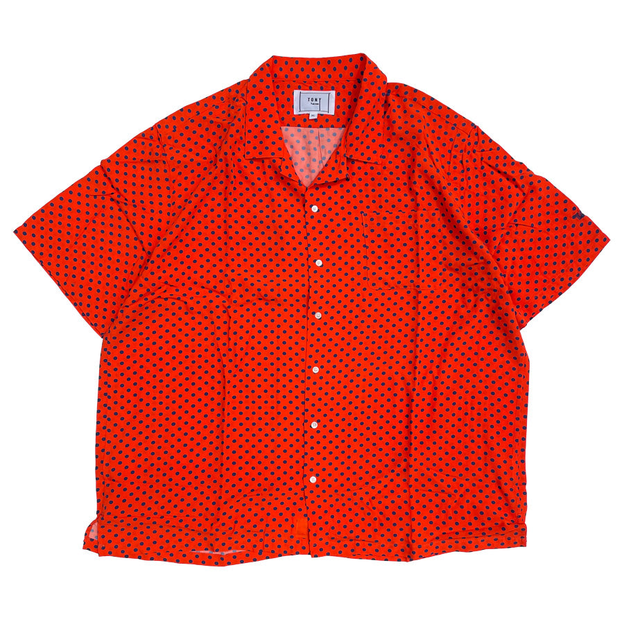 Tony Taizsun(トニー タイズサン) / 半袖シャツ シャツ / DOT SHIRTS  - RED / 24SP-015 / メンズ