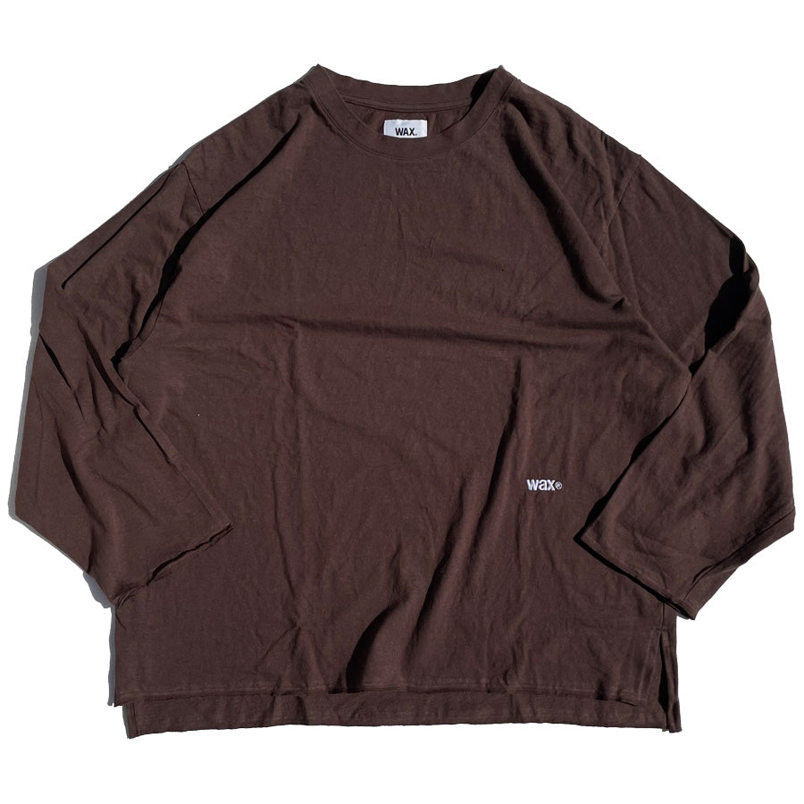 WAX(ワックス) / ロンT 長袖Tシャツ / BAGGIES LONG TEE - BROWN / WX-0348 / メンズ THM