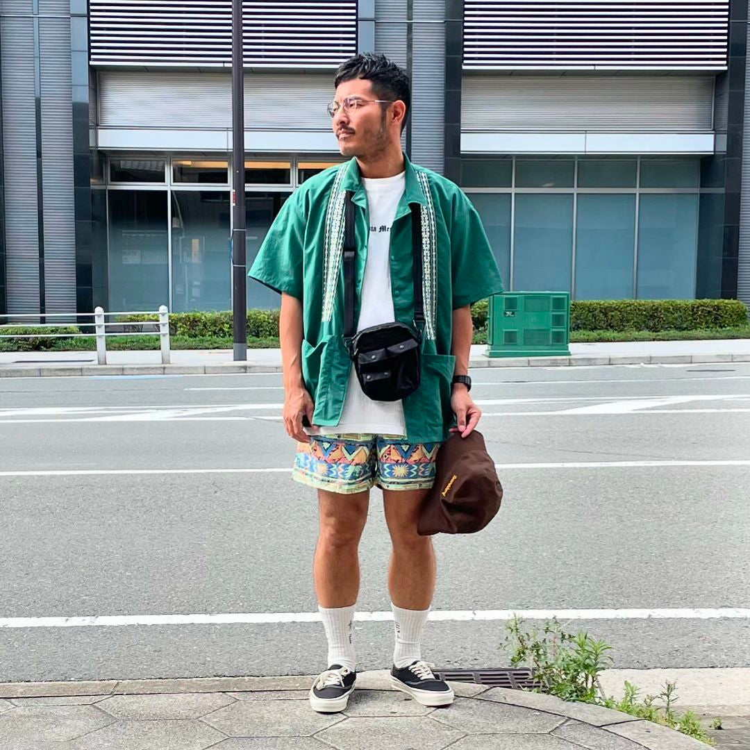 PATAGONIA(パタゴニア) / バギーショーツ / MENS BAGGIES SHORTS-5 IN. - HIGH HOPES GEO x SALAMANDER GREEN / 57022 / メンズ