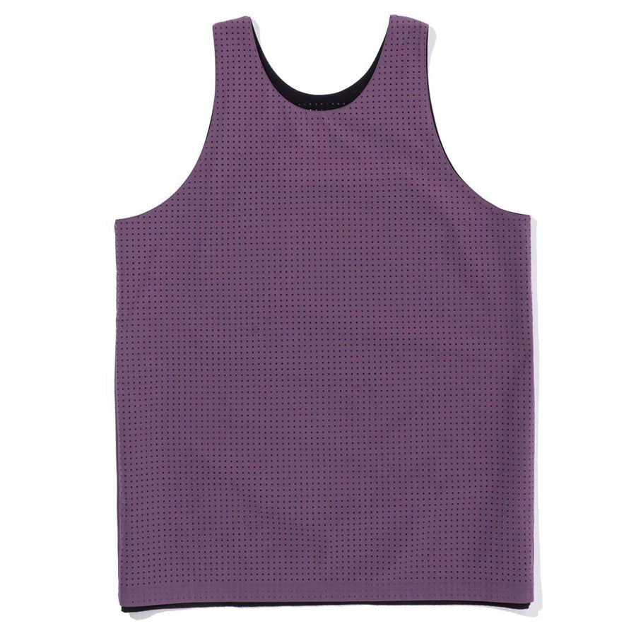 POLeR OUTDOOR STUFF(ポーラー) / リバーシブルタンクトップ / REVERSIBLE PUNCHING DRY TANK - BLACK/PURPLE / メンズ