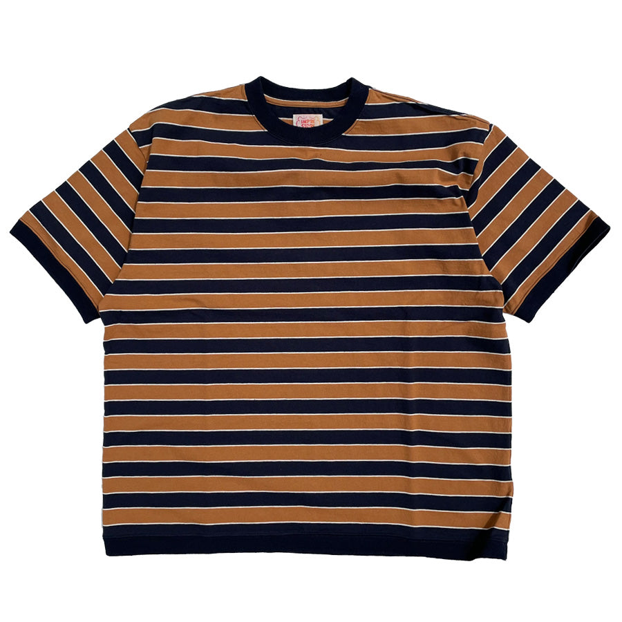 IMPRESTORE (インプレストア) / 半袖Tシャツ ボーダーTシャツ / OTIS BORDER - BROWN / メンズ