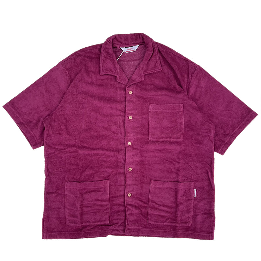BATTENWEAR(バテンウエア) / 半袖パイル タオル地 シャツ / Lounge Shirt -  Burgundy / SHI-050-39 / メンズ  日本製