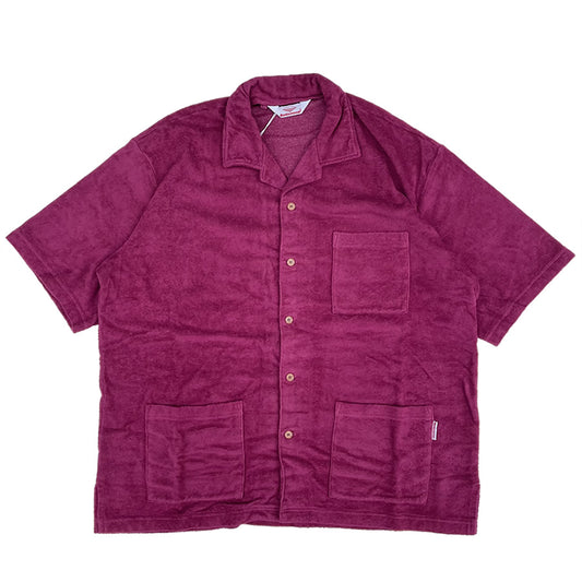 BATTENWEAR(バテンウエア) / 半袖パイル タオル地 シャツ / Lounge Shirt -  Burgundy / SHI-050-39 / メンズ  日本製