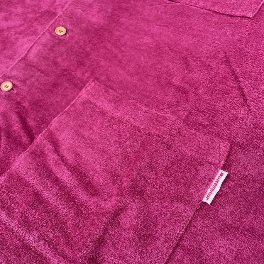 BATTENWEAR(バテンウエア) / 半袖パイル タオル地 シャツ / Lounge Shirt -  Burgundy / SHI-050-39 / メンズ  日本製