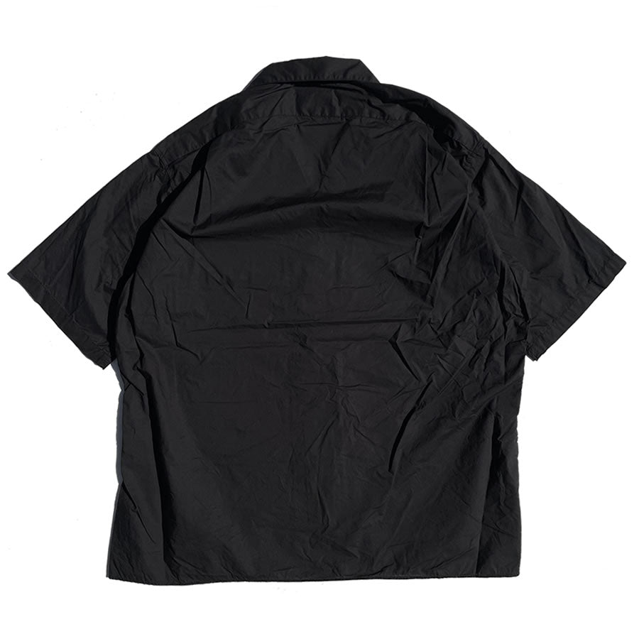 WAX(ワックス) / 半袖オープンカラーシャツ / 1978 open shirt - BLACK / WX-0342 / メンズ THM 日本製