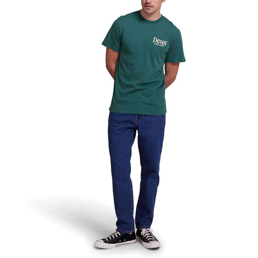 DEUS EX MACHINA ( デウスエクスマキナ ) / 半袖 Tシャツ / METRO TEE - WORK GREEN / DMP241261A / メンズ