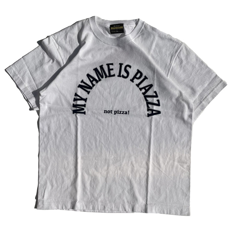 JHANKSON(ジャンクソン) / 半袖Tシャツ / NOT PIZZA S/S TEE - WHITE / メンズ