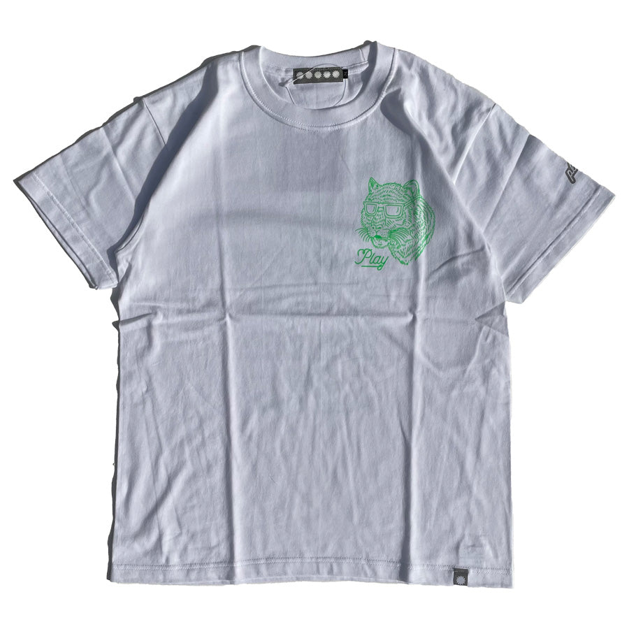 PLAY DESIGN  プレイデザイン / P01 / 半袖Tシャツ / CC TEE - WHITE × LIME / 24SS0CCTE / メンズ