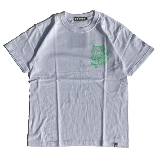 PLAY DESIGN  プレイデザイン / P01 / 半袖Tシャツ / CC TEE - WHITE × LIME / 24SS0CCTE / メンズ