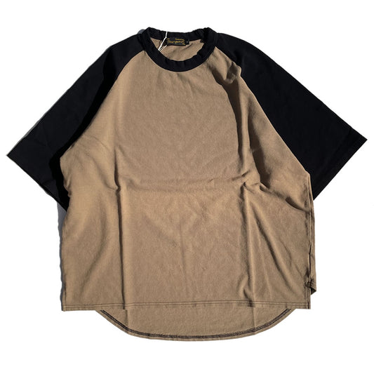NASNGWAM (ナスングワム) / 半袖Tシャツ ラグラン / ALMOST TEE - BLACK / C2471905 / メンズ 日本製