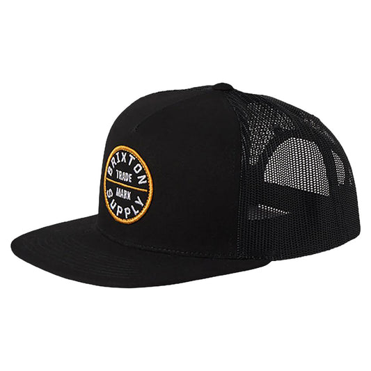 BRIXTON (ブリクストン) / スナップバックキャップ 帽子 / OATH MP TRUCKER HAT - BLACK x BLACK / 11627 -  BKBLK / メンズ 24SS